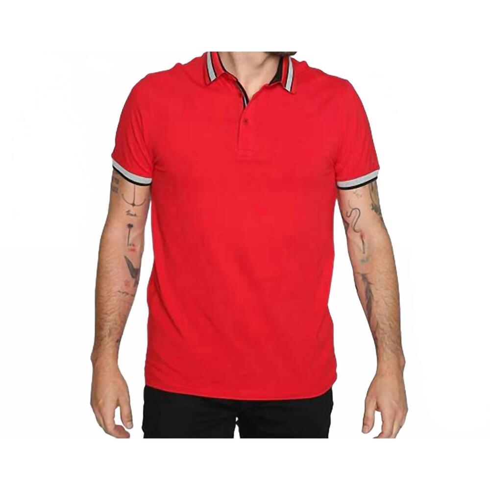 NEW EIGHT X trim polo in red